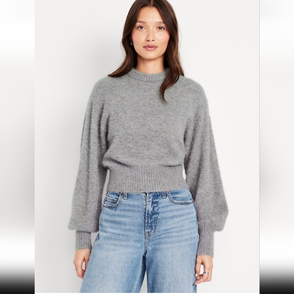 Like New Gray Old Navy Women's Sweater